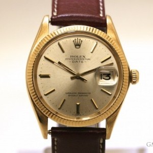 Rolex Vintage Date in oro cinturino 