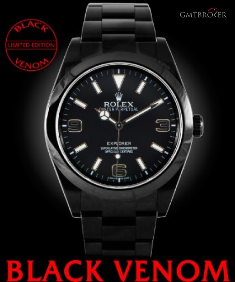 rolex explorer black venom