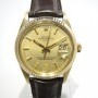 Rolex Date 15037 With Original Papers 14k Gold Case On L