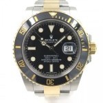 Rolex Submariner 116613ln Full Gold And Steel Black Dial