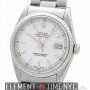 Rolex Steel Fluted Bezel White Index Dial F Serial Circa