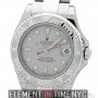 Rolex Mid-Size Stainless Steel Platinum Dial Platinum Be