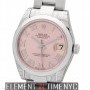 Rolex 31mm Stainless Steel Pink Roman Dial Oyster