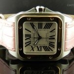 Cartier Santos 100  oro rosa acciaio  REF W20107X7