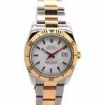 Rolex Datejust Turn-O-Graph 18K Yellow Gold and Steel Wh