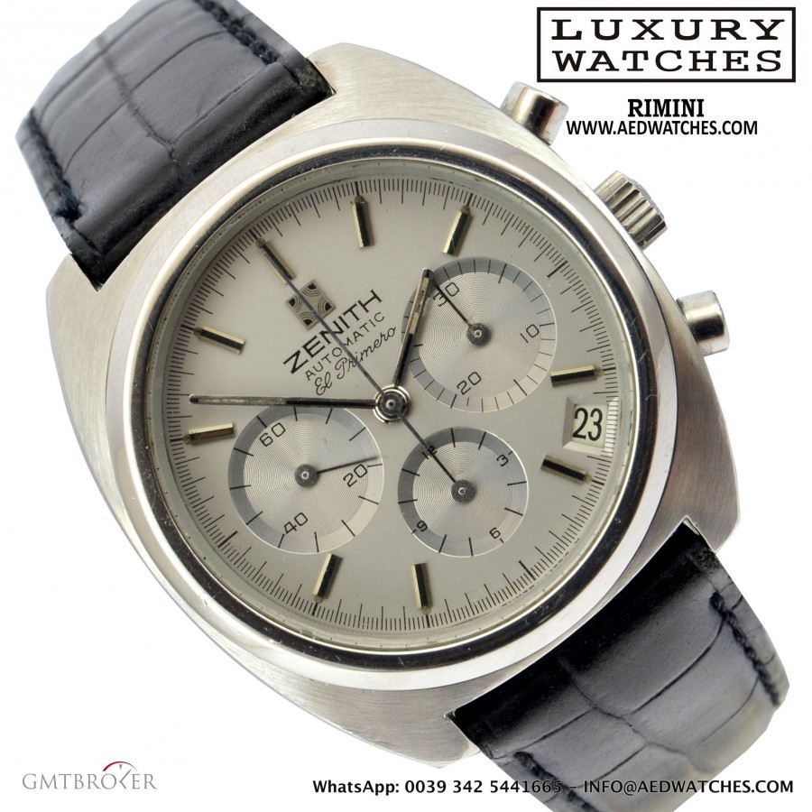 Zenith El Primero 010210415 cronografo silver dial 1973, Photo 1 on  Gmtbroker