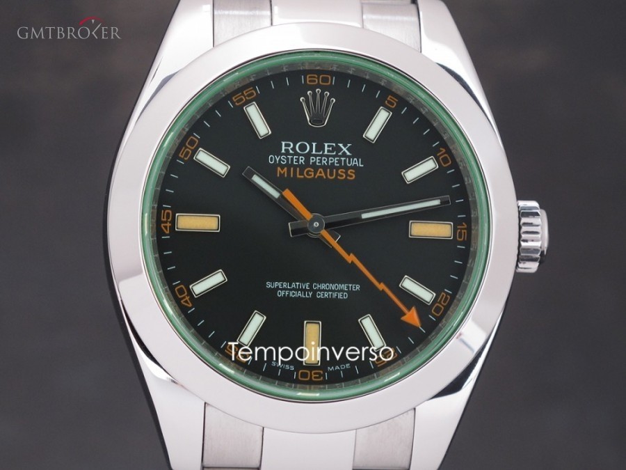 Rolex Green glass black dial full set 